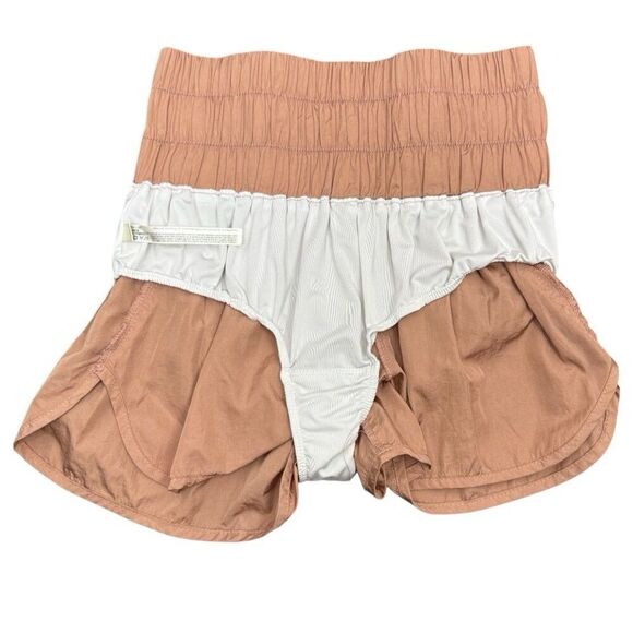 Free People The Way Home Nylon Shorts Small Pink High Rise 2" Inseam Brief Lined - Picture 8 of 11